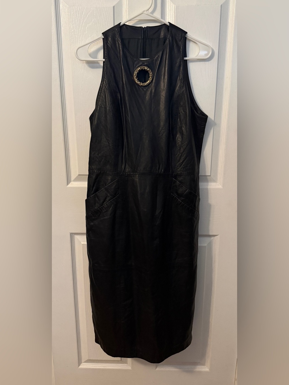 Gianfranco Ferré Black Leather Dress